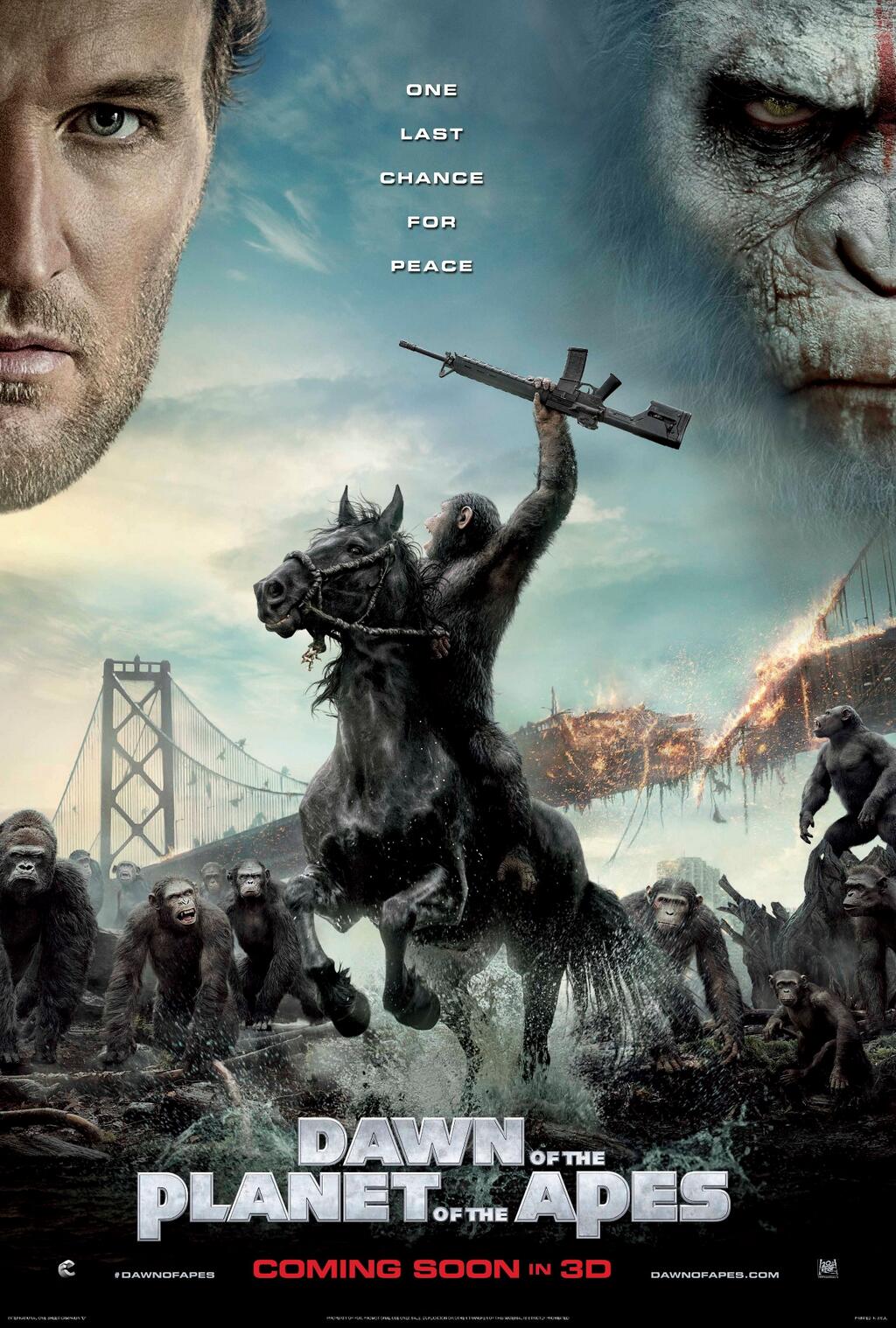 Dawn of the Planet of the Apes Movie 2014